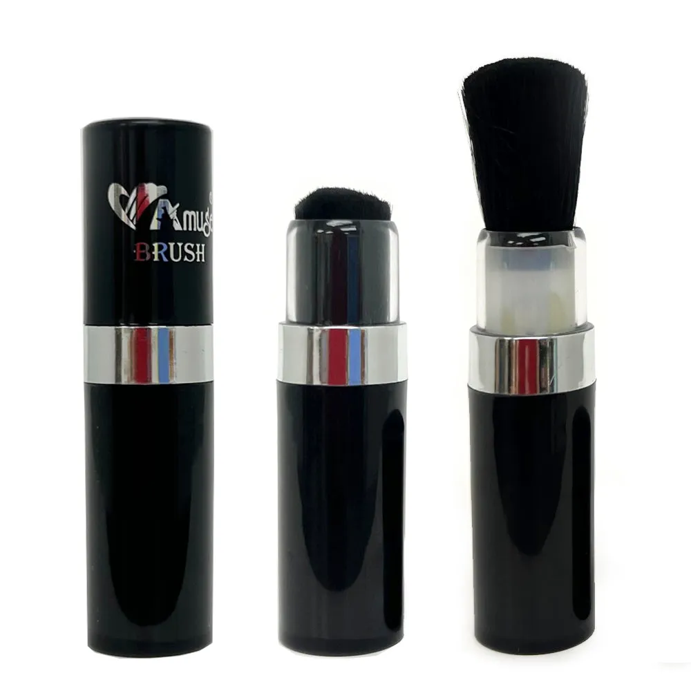 1 Makeup Brush Face Travel Retractable Portable Blush Flawless Foundation Cover