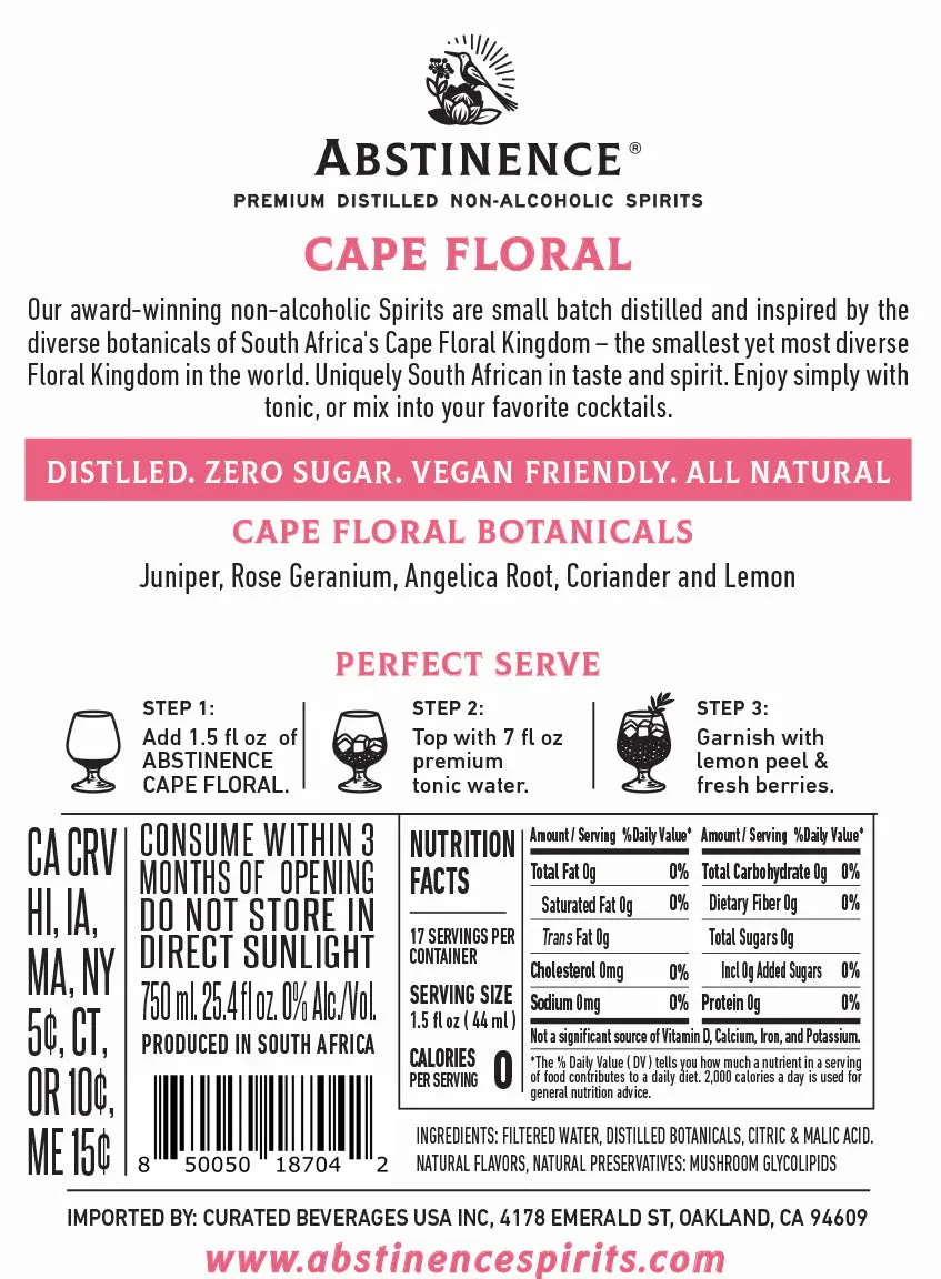 Abstinence Cape Floral