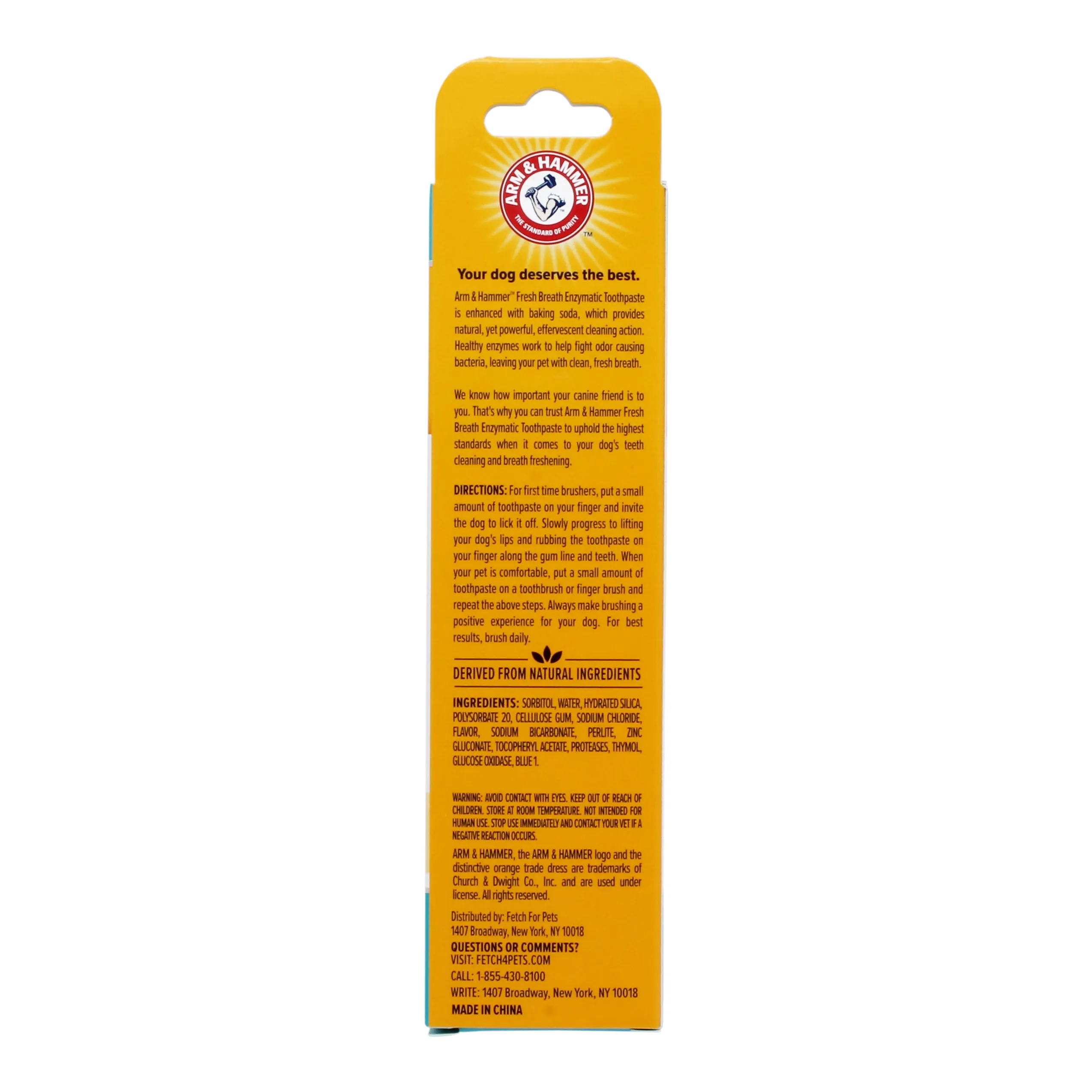 Arm & Hammer Fresh Breath Enzymatic Toothpaste for Dogs, Vanilla Ginger