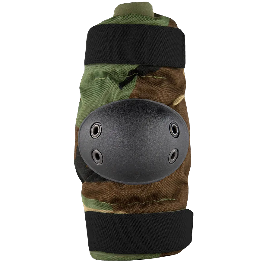 Army Style Elbow Pads Woodland Camo