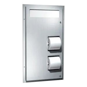 ASI 0484-Hc Toilet Seat Cover & Toilet Paper Dispensers (Dual Access) For Handicapped   - Partition Mounted