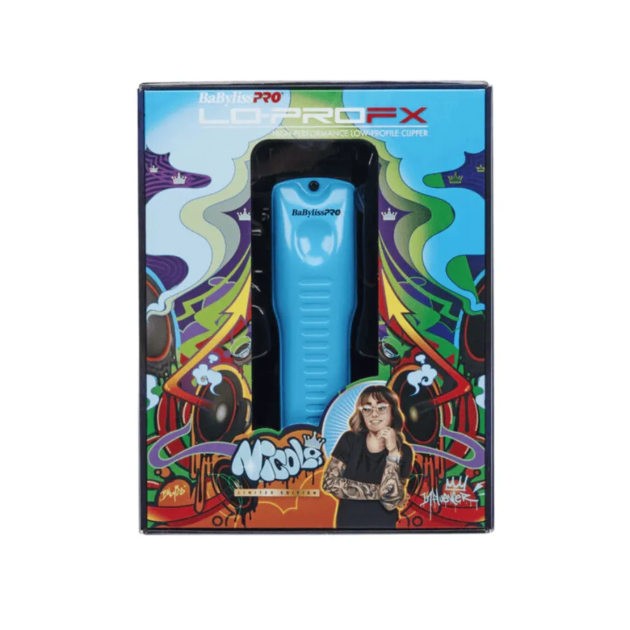 BabylissPRO LO-PROFX BLUE Clipper. - Influencer edition Nicole Renae