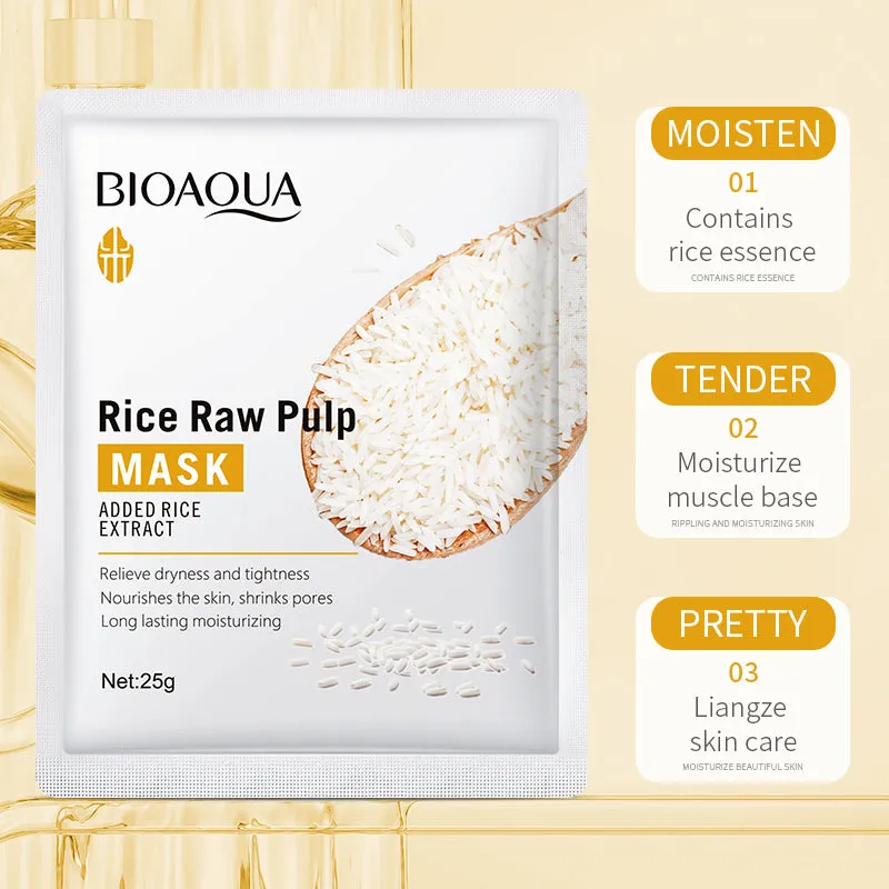 BIOAQUA Rice Pulp Glow Moisturizing 6 Pcs Kit BQY79713