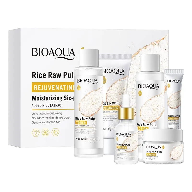BIOAQUA Rice Pulp Glow Moisturizing 6 Pcs Kit BQY79713