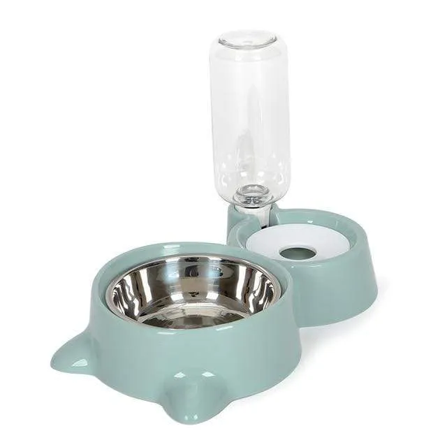 Cat Bowl and Water Feeder Dispenser