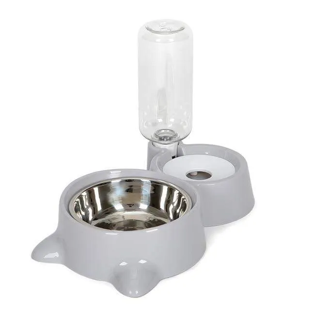 Cat Bowl and Water Feeder Dispenser