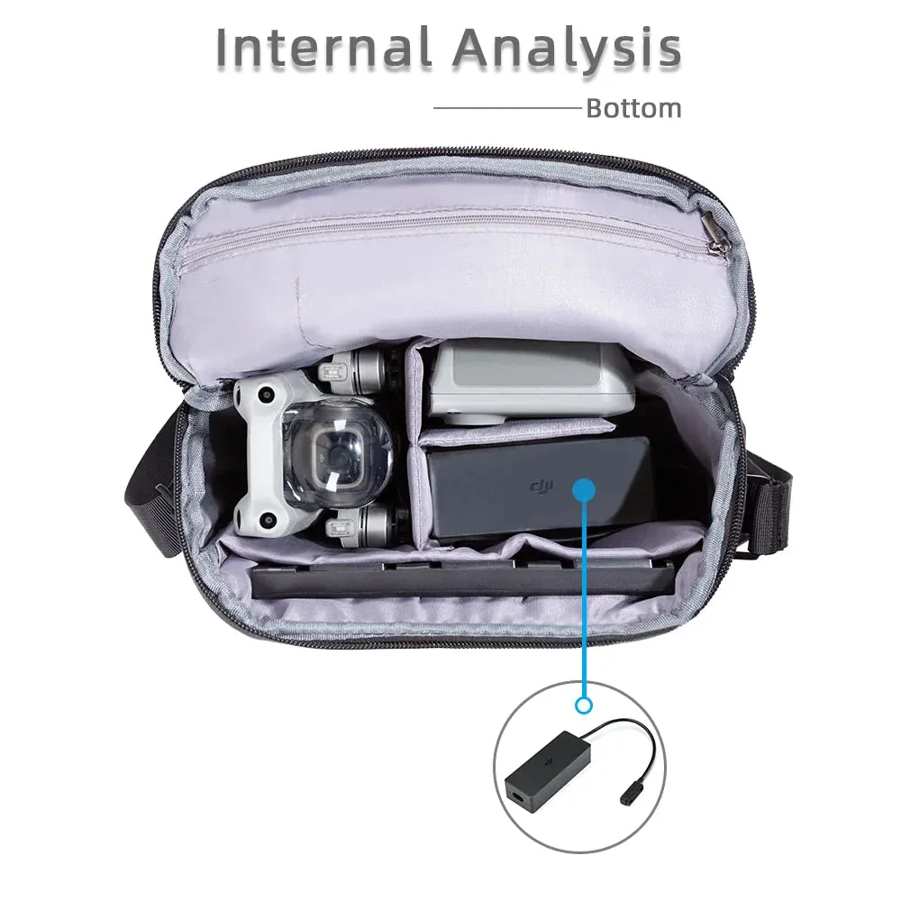 Compact Shoulder Bag for Dji Mini Drones Travel Backpack for Mini 2 Air 2s 3 4 Pro Drone Accessory