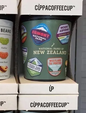 Cuppa Coffee Cup Large NZ National Parks 5096