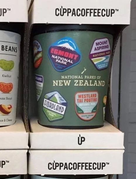 Cuppa Coffee Cup Large NZ National Parks 5096
