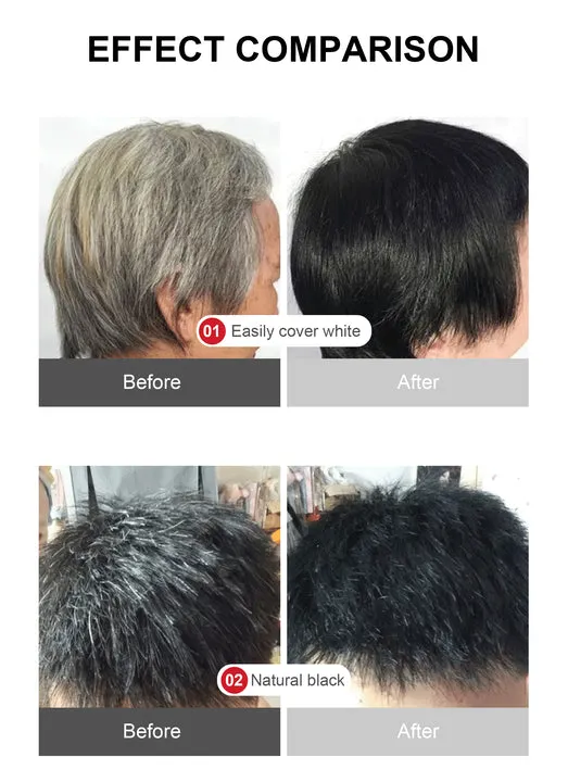 Dark Brown or Black Natural Herbal Hair-كريم صبغ الشعر