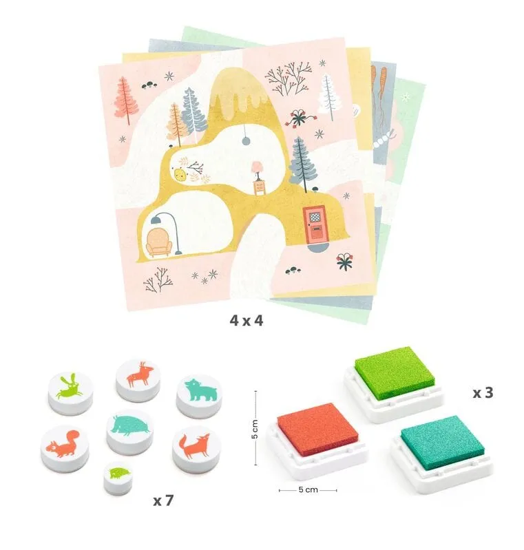 Djeco Out and About Stamps Set