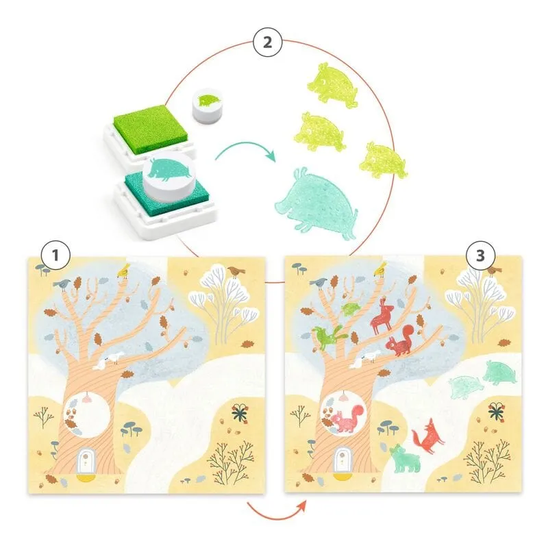 Djeco Out and About Stamps Set