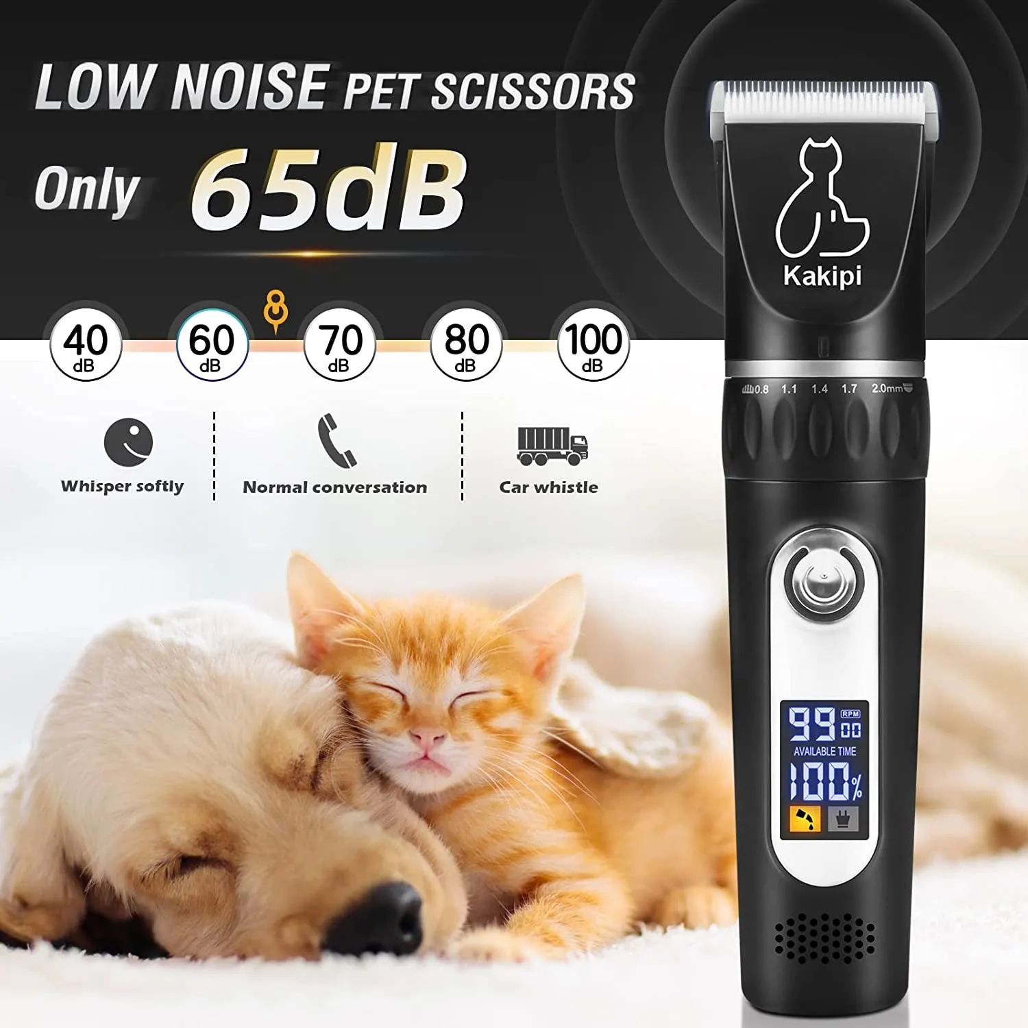 Dog Grooming Kit with Led Display