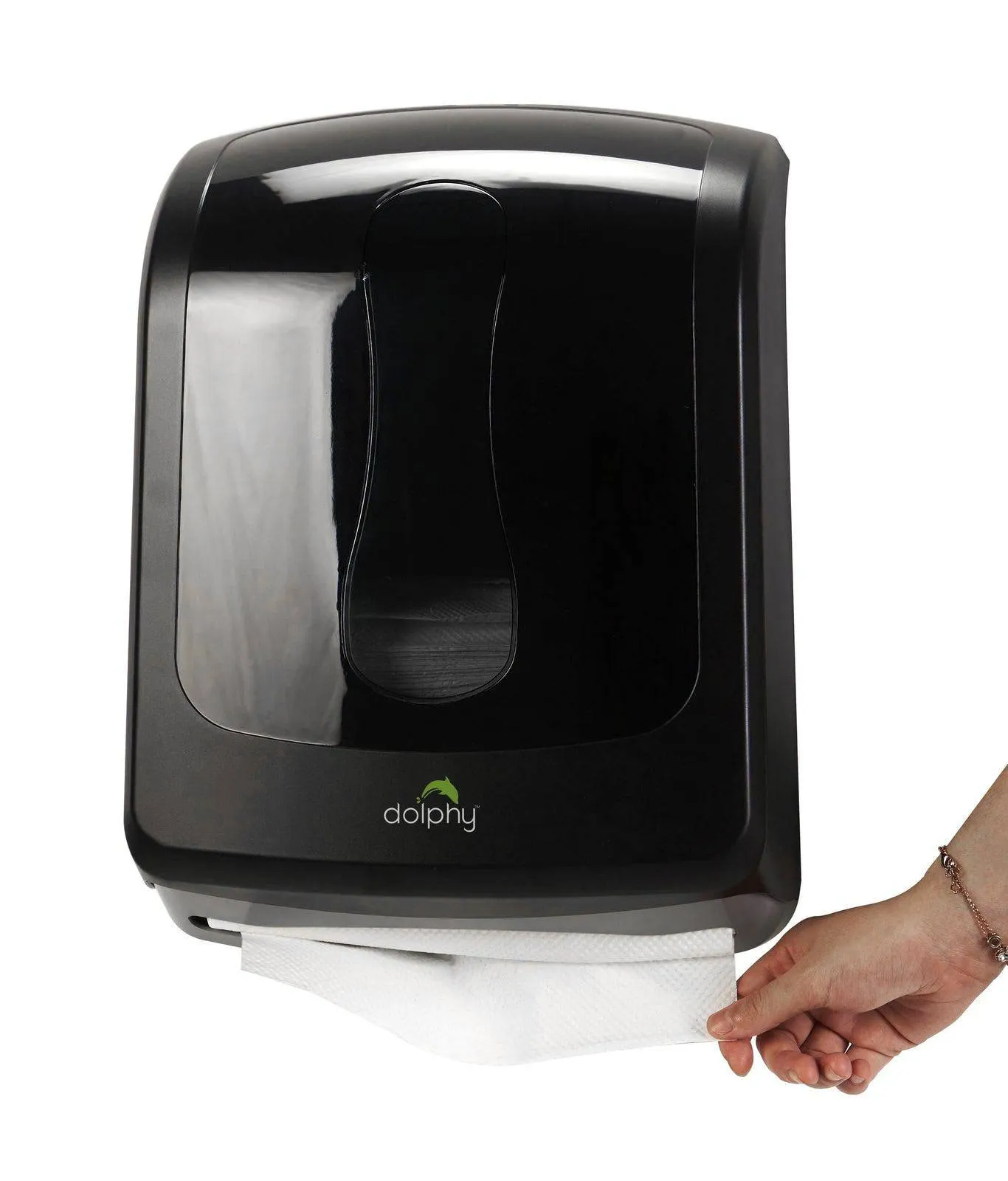Dolphy Slimline Paper Towel Dispenser Black