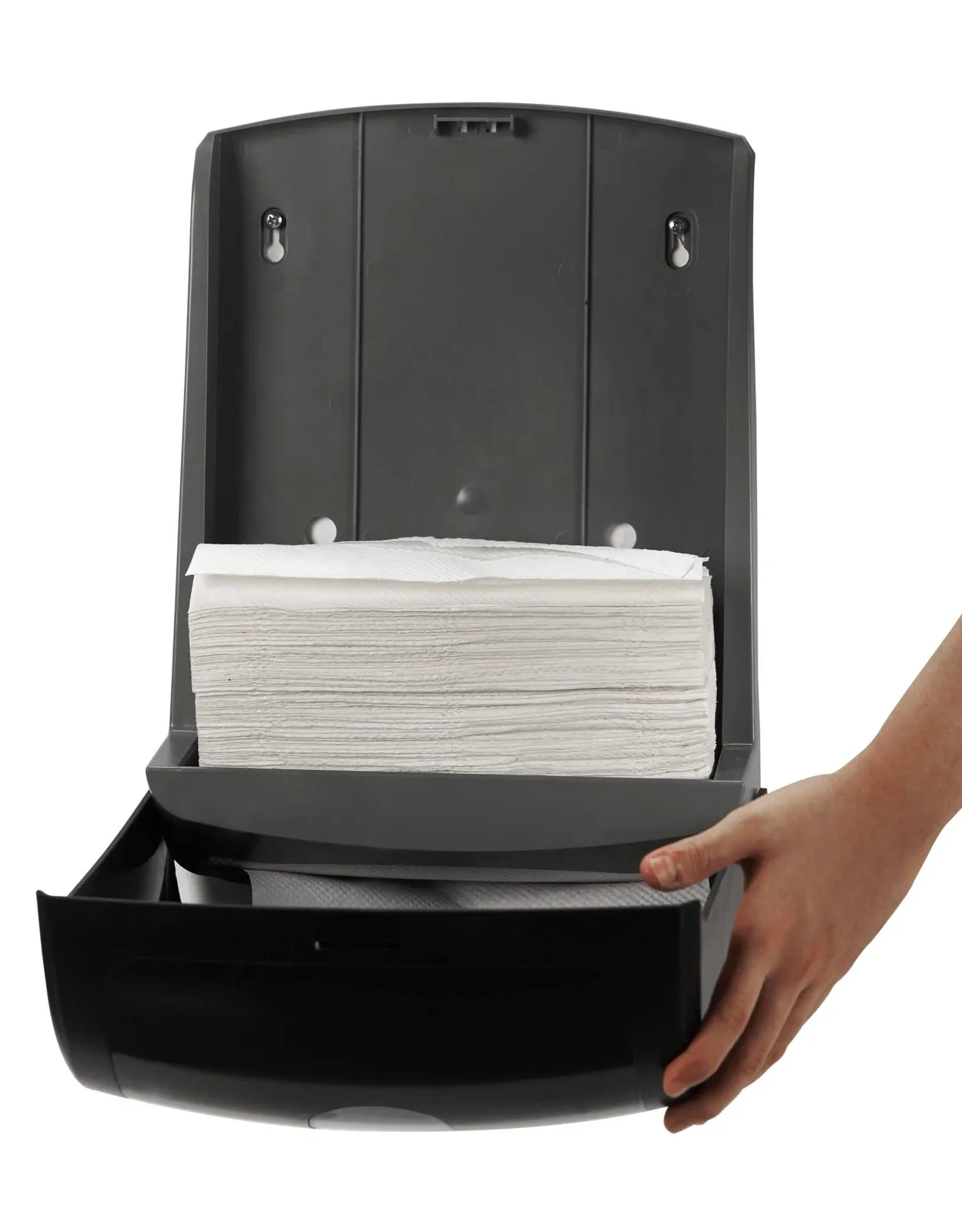 Dolphy Slimline Paper Towel Dispenser Black