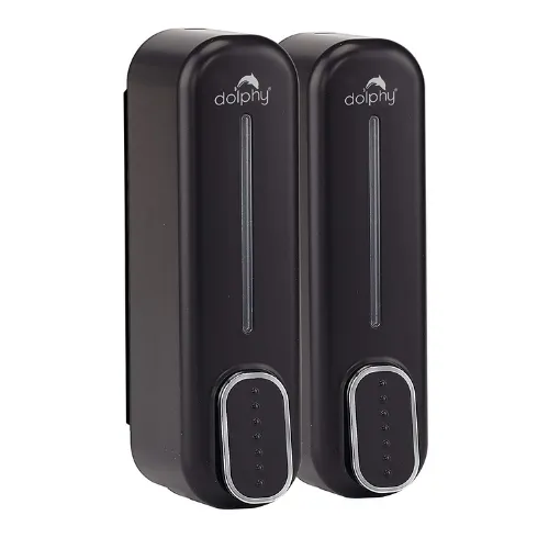 Dolphy Soap Dispenser Black 350ml Set of 2