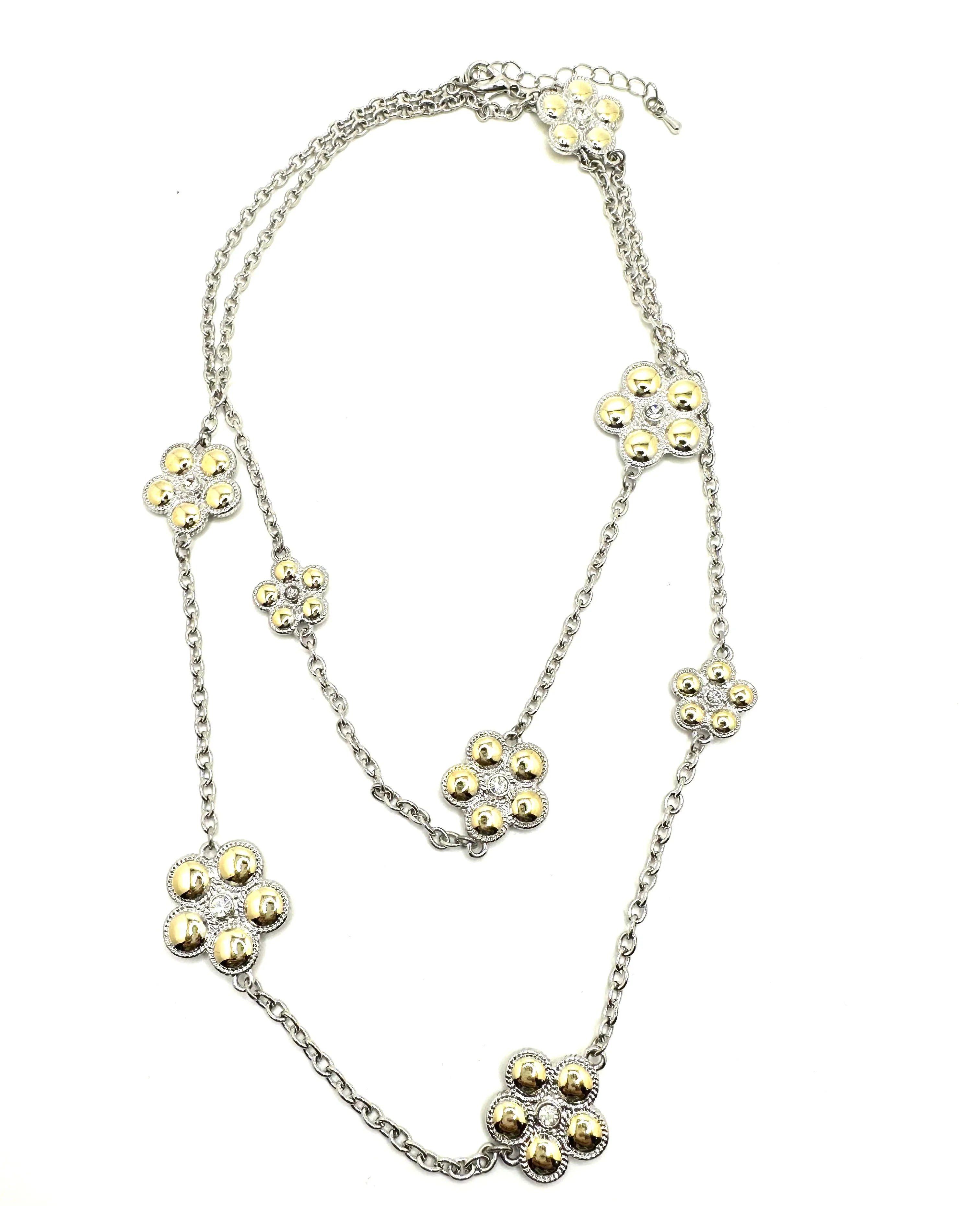 Double Sided Flower Necklace