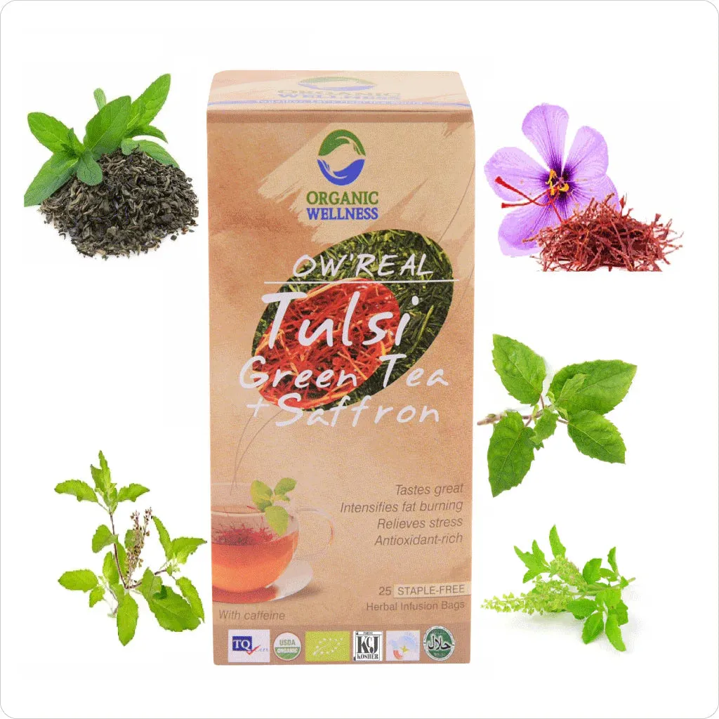 Herbal Tea - Green Tea   Saffron (25 Bags)