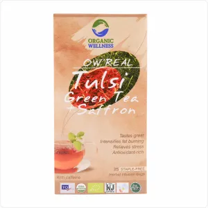 Herbal Tea - Green Tea   Saffron (25 Bags)