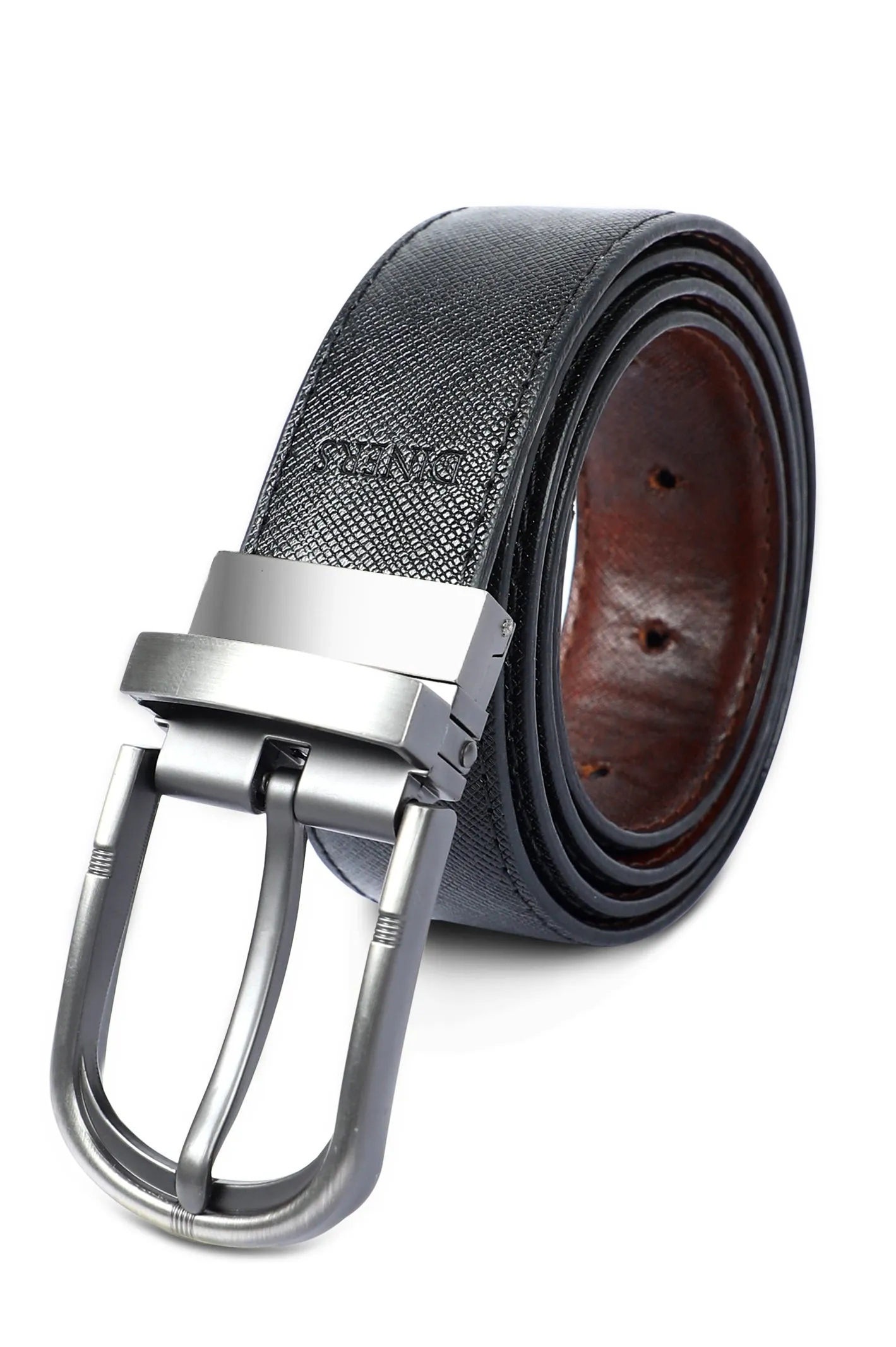 Men's Double Sided Belt SKU: IE03-BLACK & TAN