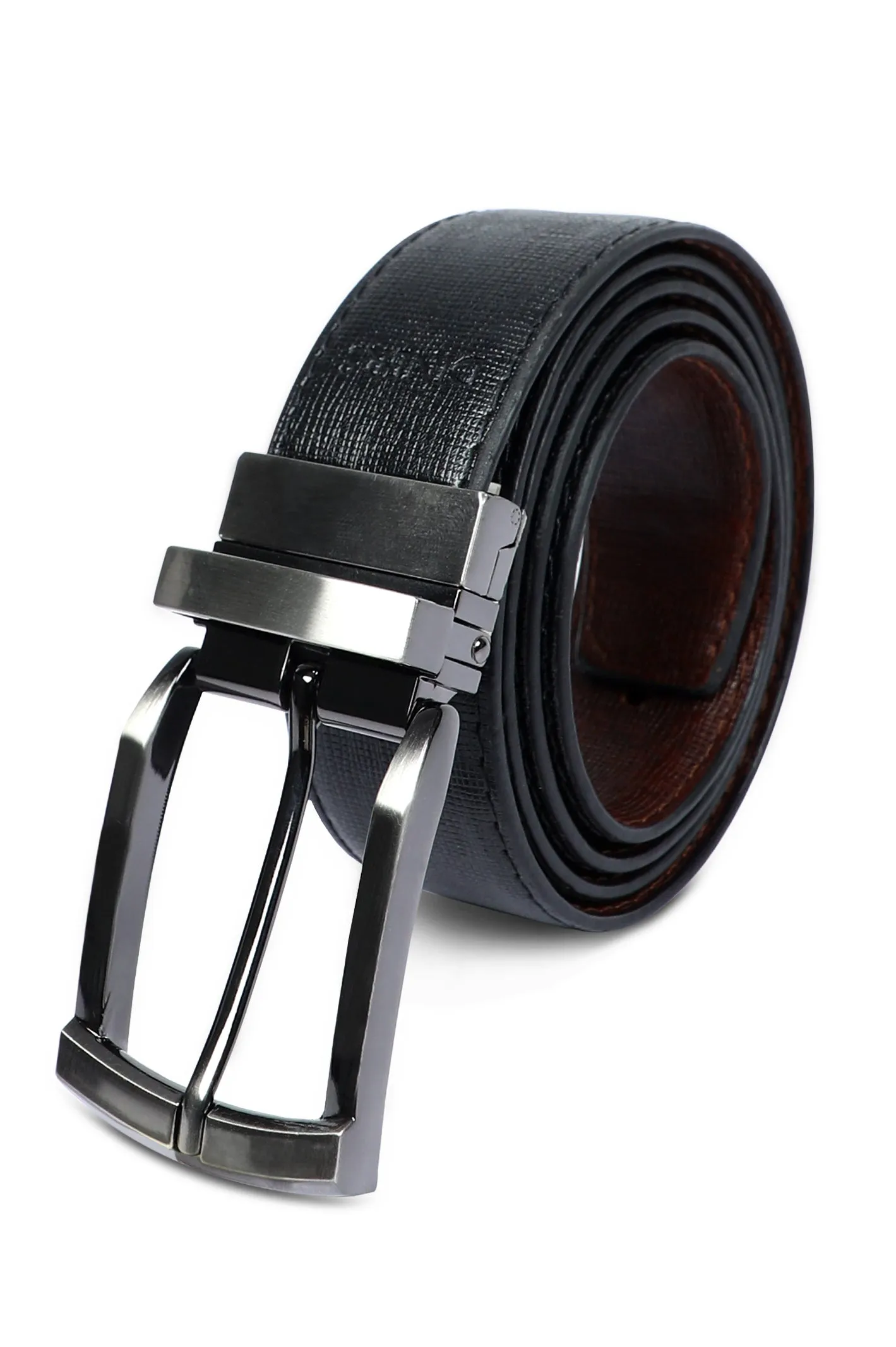 Men's Double Sided Belt SKU: IE04-BLACK & TAN