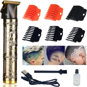 Men's Electric Cordless T Blade Trimmer - Beard Trimmer Shaver Hair Cutting Kit