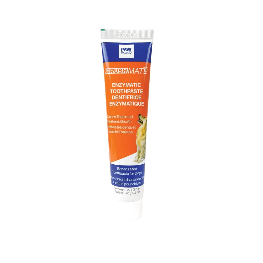 Paw Ready Enzymatic BrushMate Toothpaste for Dogs -  Banana Mint