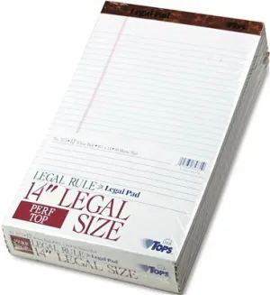 Perforated Pads Legal Rule Lgl White 50 Sheet Pads Dozen