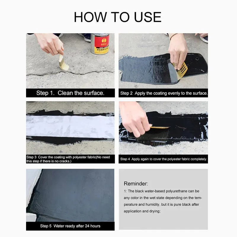 Polyurethane Waterproofing and leak repair Eco-friendly coating