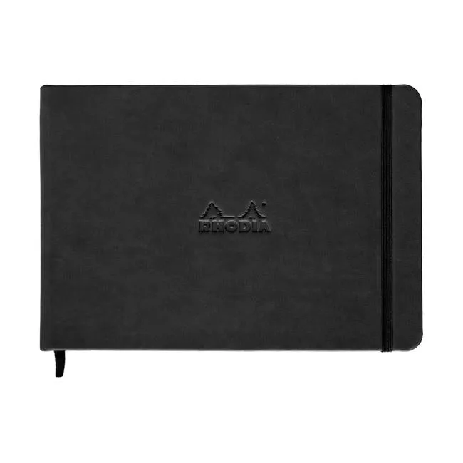 Rhodia Webnotebook Landscape A5 Dotted Black