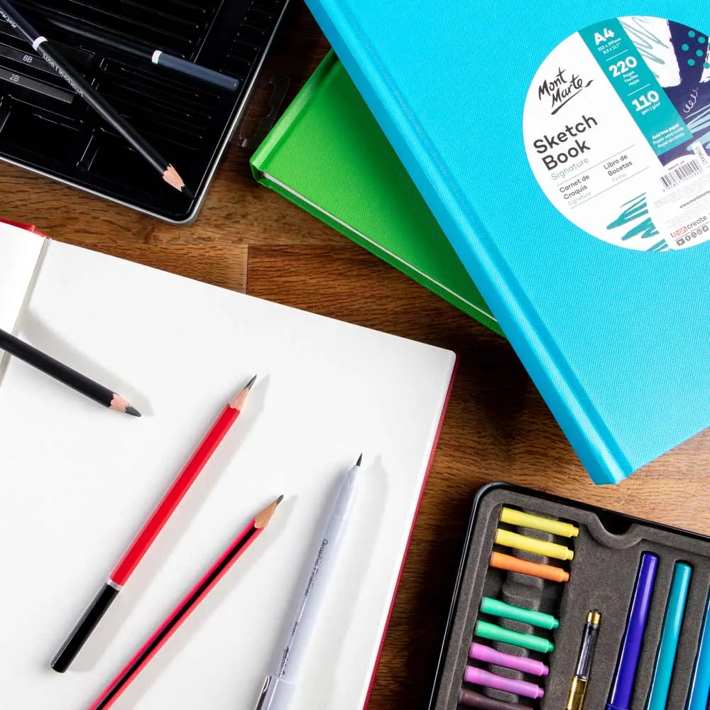 Sketch Book Signature A4 220 Pages 110gsm - Blue