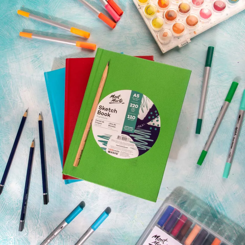 Sketch Book Signature A5 220 Pages 110gsm - Blue