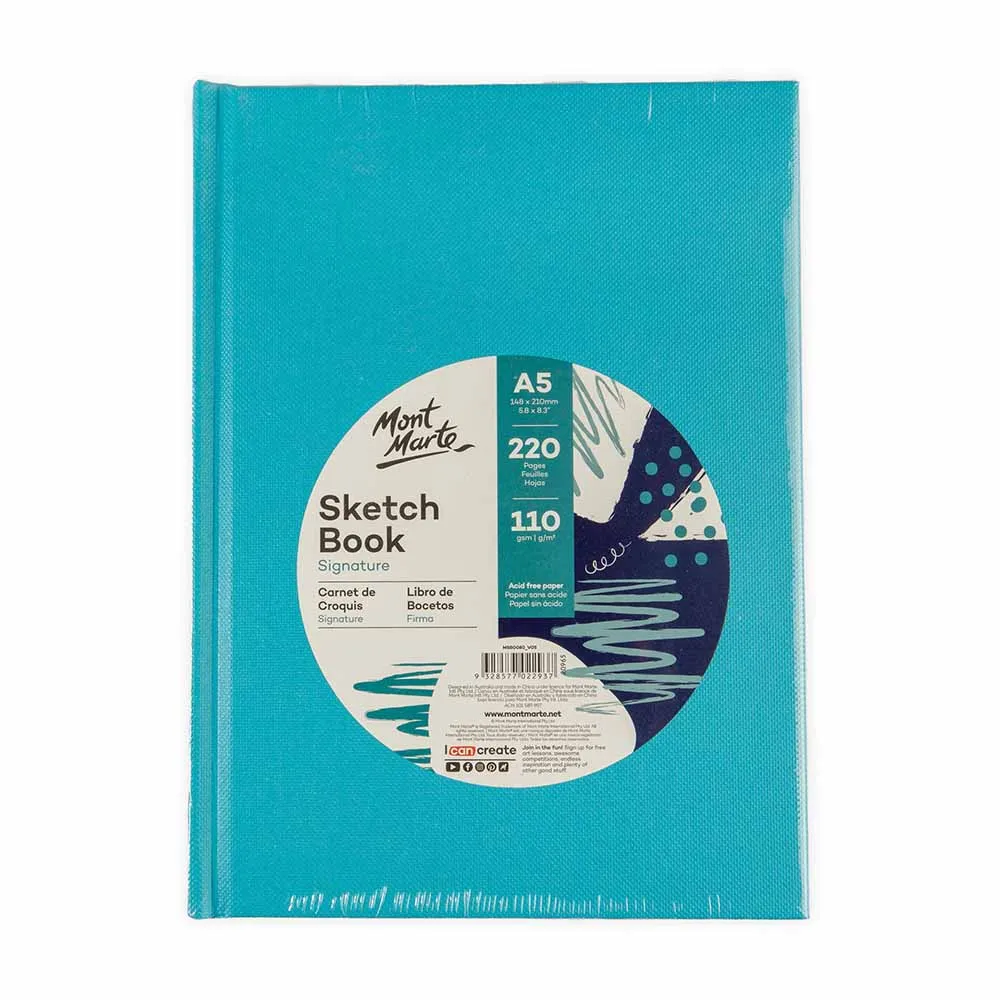 Sketch Book Signature A5 220 Pages 110gsm - Blue