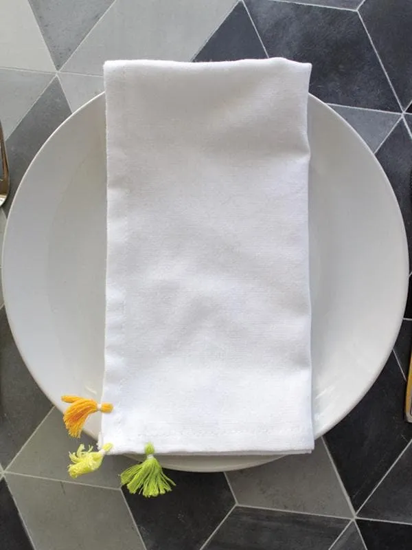 Tri-tassel Hand Towel