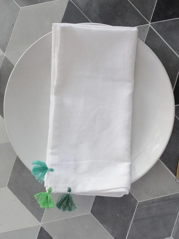 Tri-tassel Hand Towel