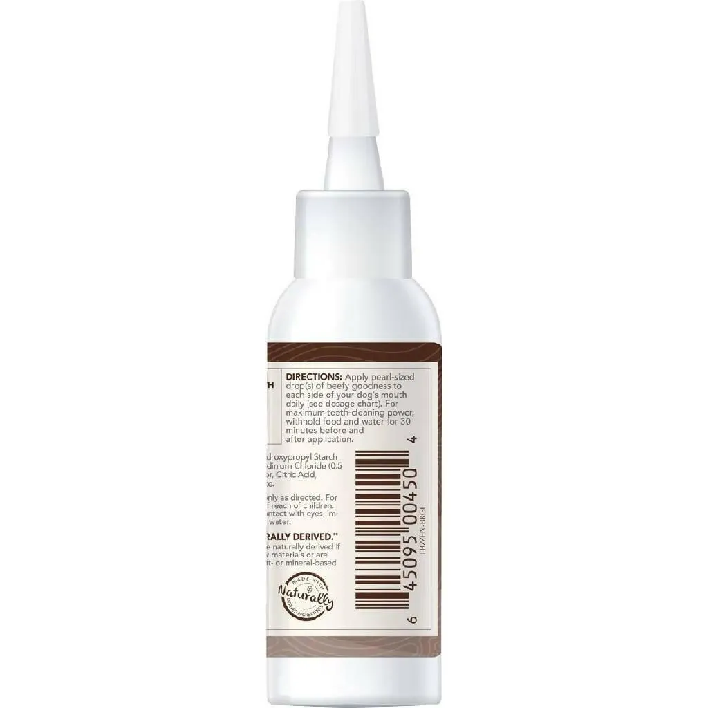 TropiClean Enticers Dental Cleaning Gel for Dogs Smoked Brisket Flavor