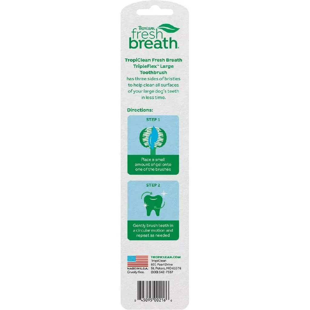 Tropiclean Fresh Breath Toothbrush For Large Dogs