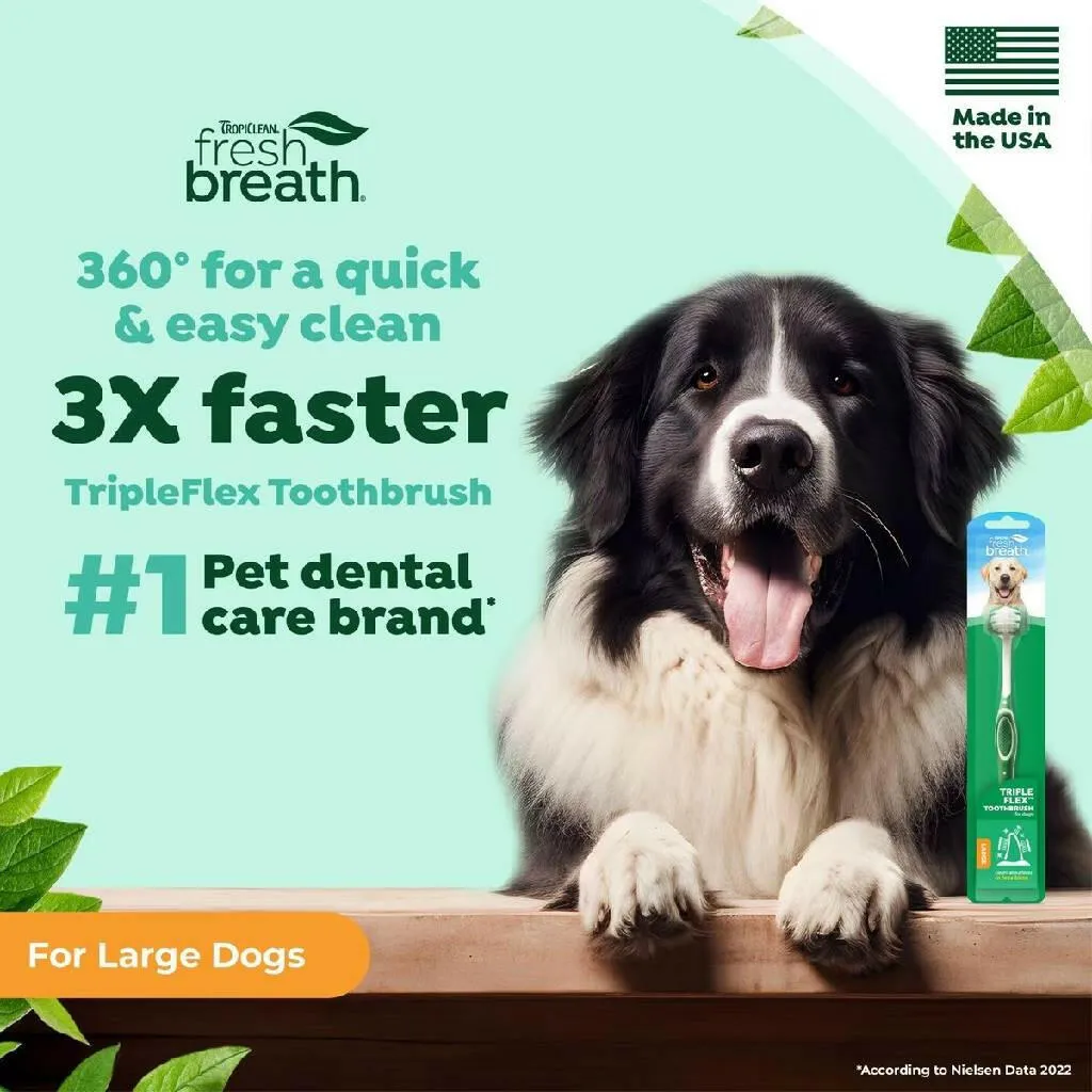 Tropiclean Fresh Breath Toothbrush For Large Dogs