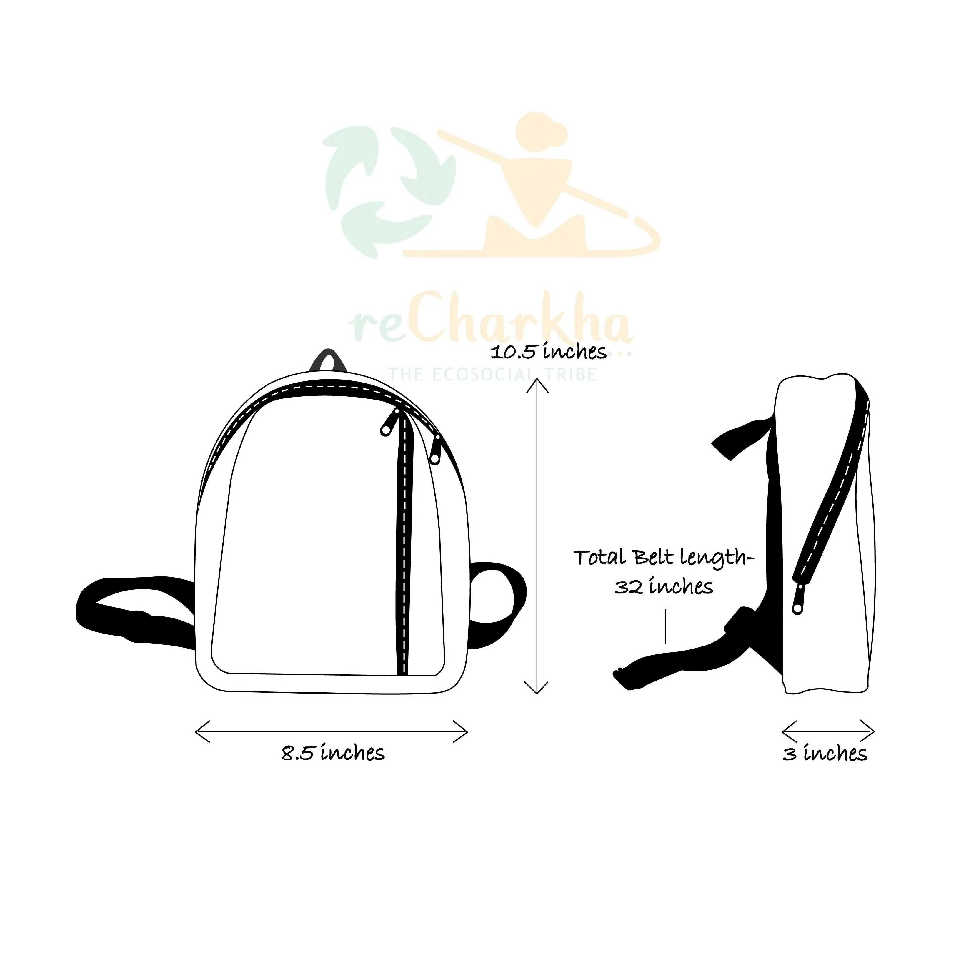 Upcycled Handwoven Bug Pack (BPK0524-002) PS_W