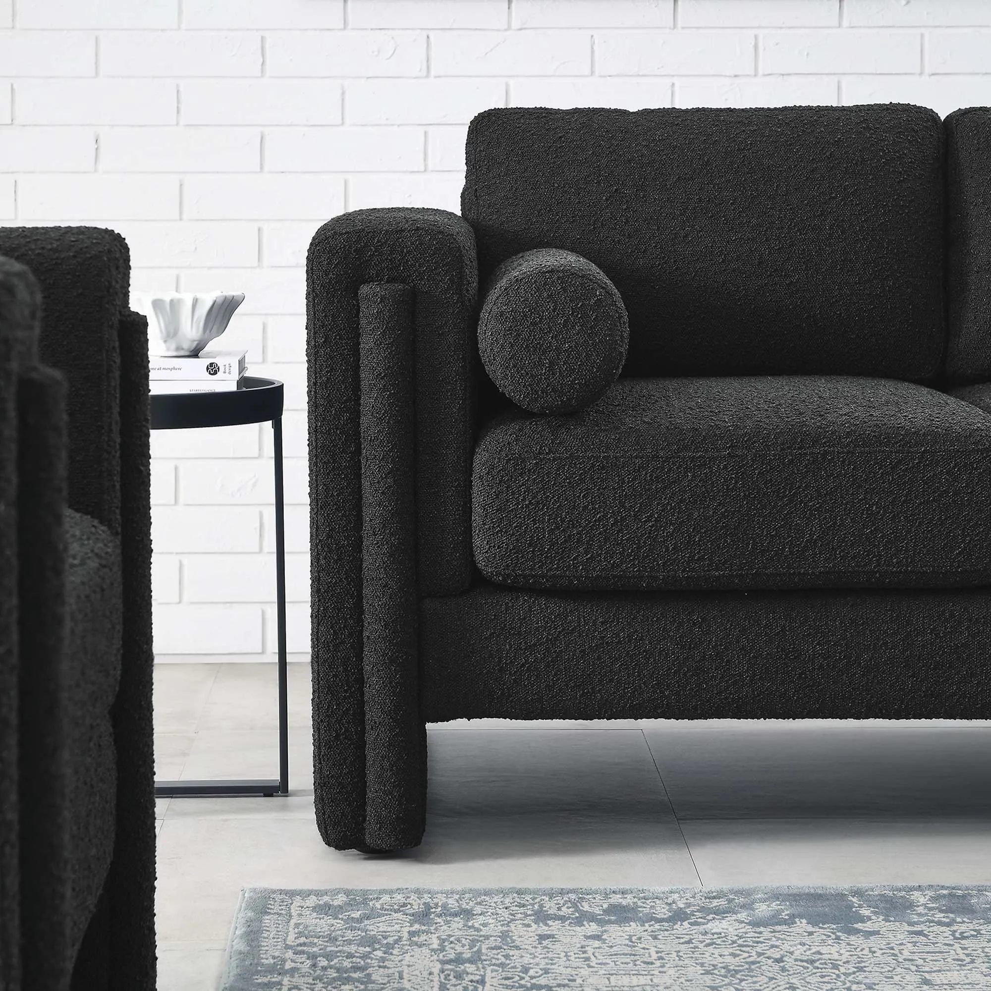 Visible Boucle Fabric Loveseat by Modway