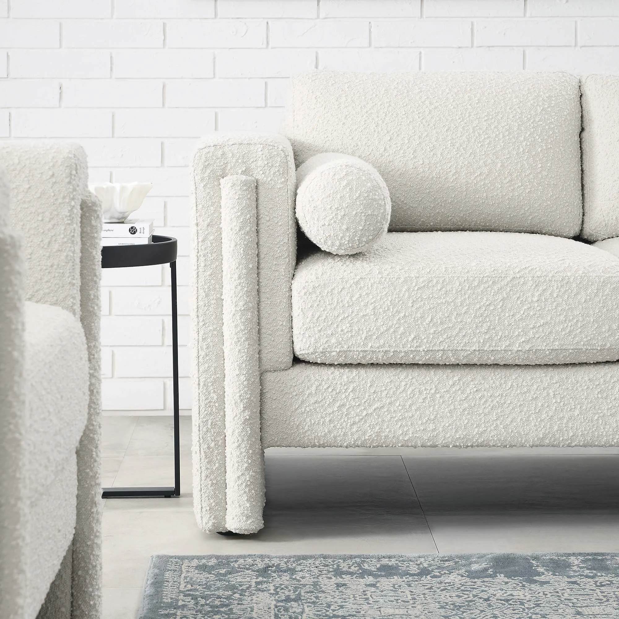Visible Boucle Fabric Loveseat by Modway
