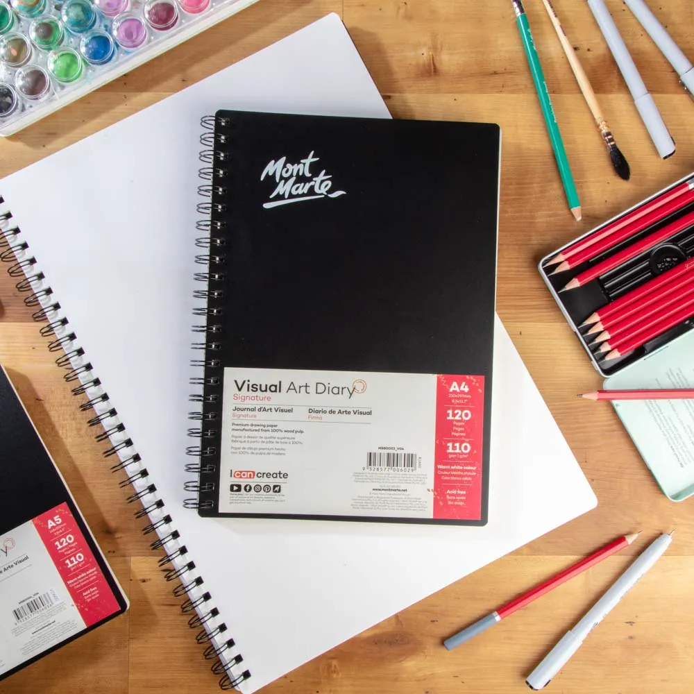 Visual Art Diary Signature 110gsm A4 120 Page