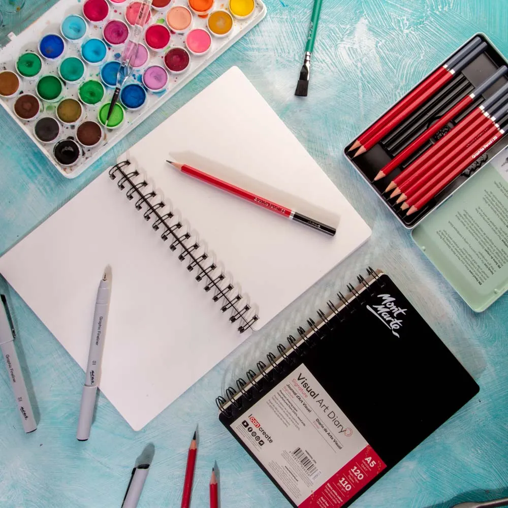 Visual Art Diary Signature 110gsm A4 120 Page