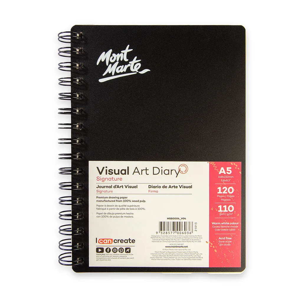 Visual Art Diary Signature 110gsm A5 120 Page