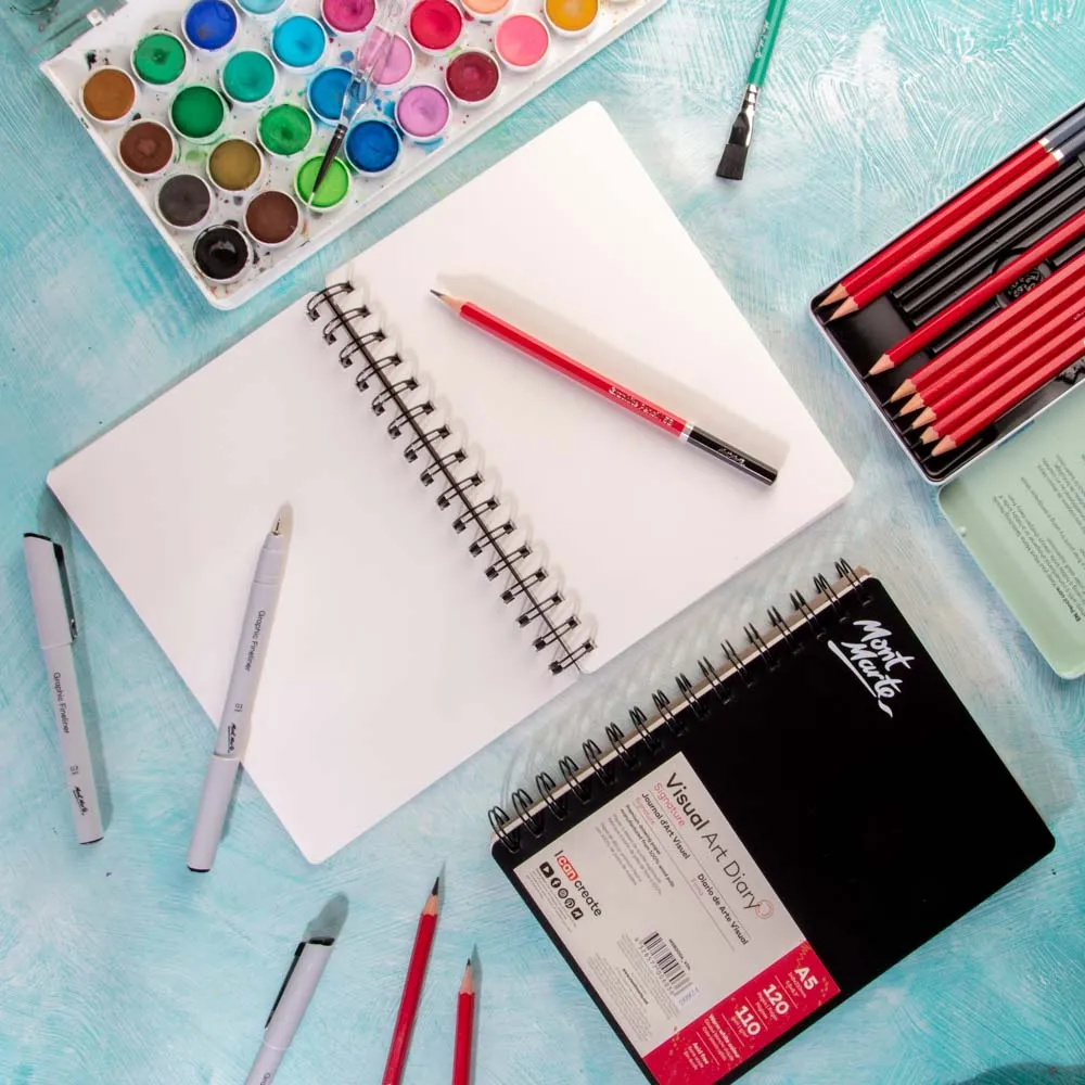 Visual Art Diary Signature 110gsm A5 120 Page