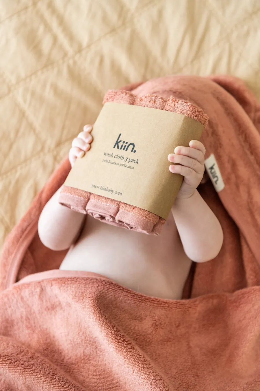 Wash Cloth 3 Pack - Blush