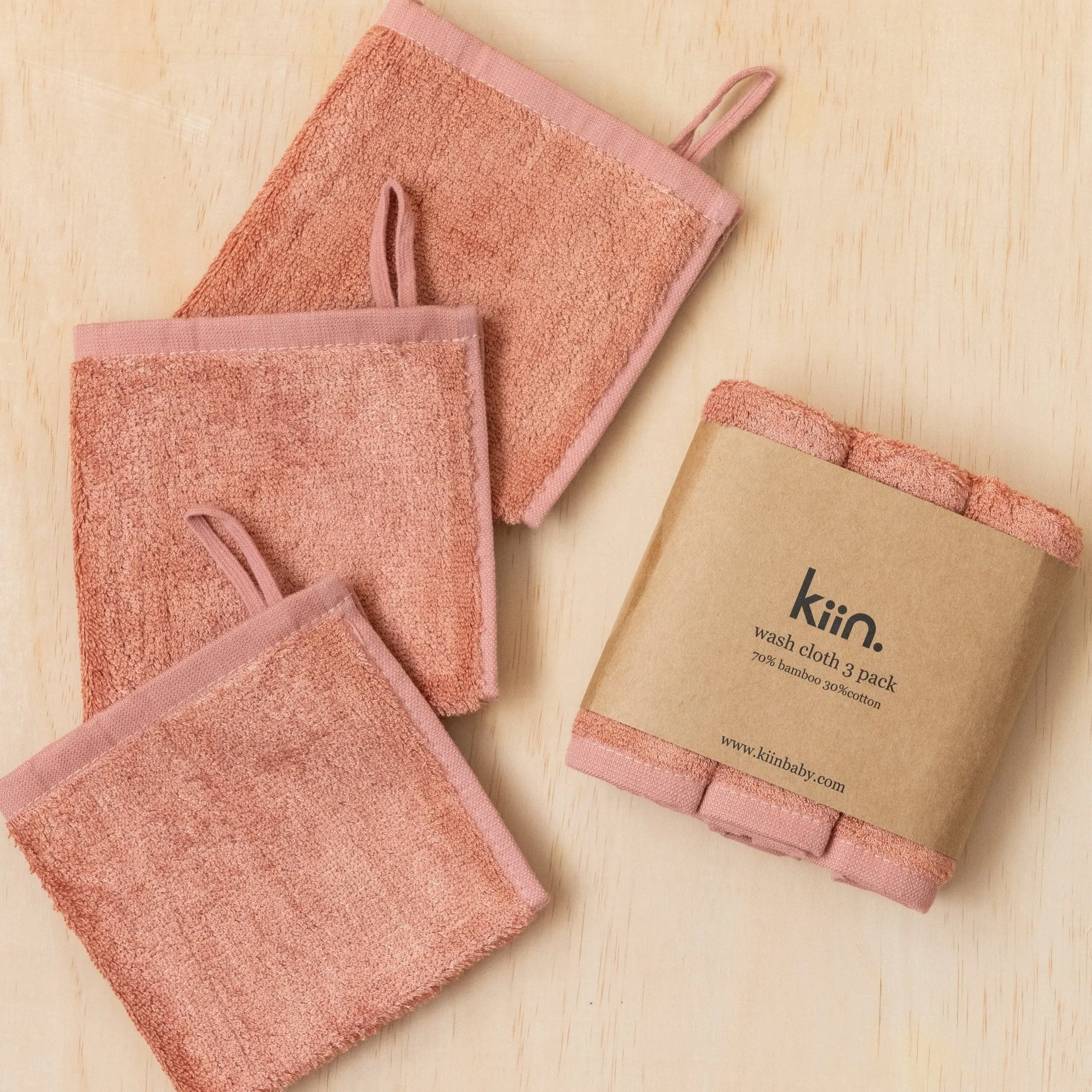 Wash Cloth 3 Pack - Blush